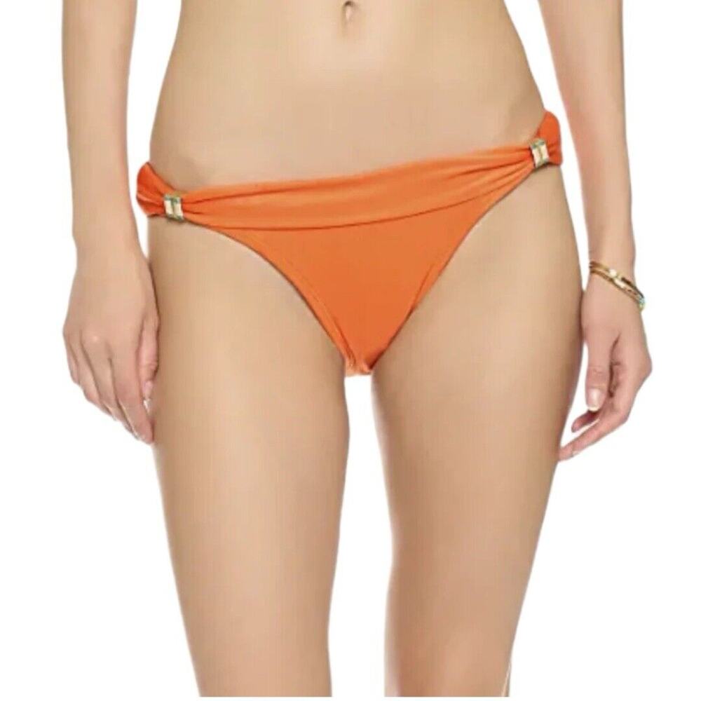 Vix Paula Hermanny Bia Tube Full Coverage Bikini Bottom Womens XS/S Orange